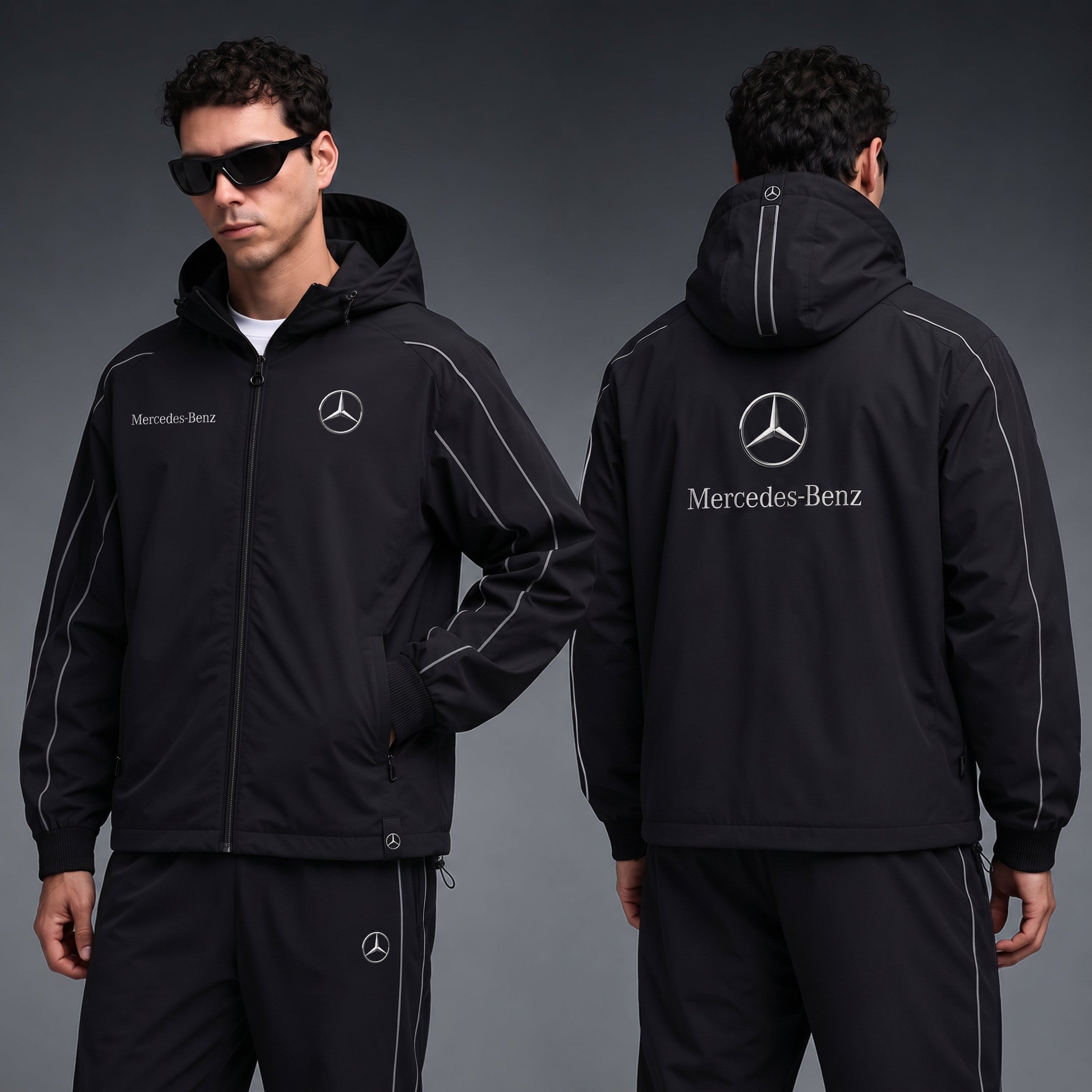 Mercedes Windbreaker Jacket 2026 Car Enthusiast Merch Special Gift For Husband - Merchluma