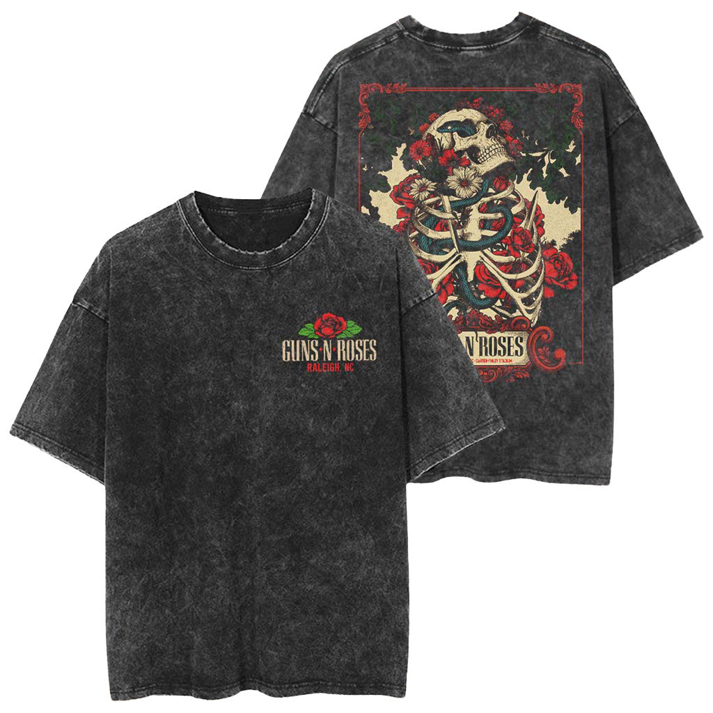 Guns N Roses Raleigh North Carolina 2026 Event T-Shirt Guns N Roses Merch Birthday Gift - Merchluma