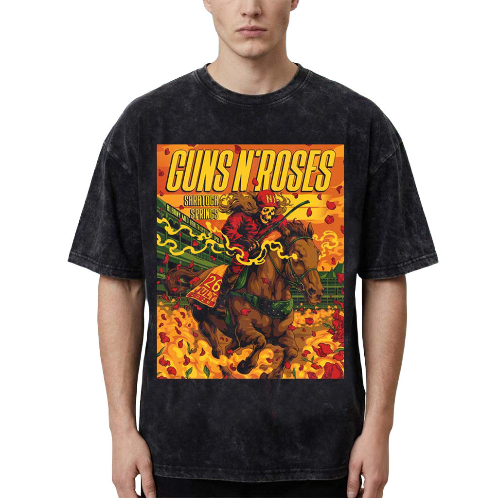 Guns N Roses Saratoga Springs 2026 Venue Poster T-Shirt Guns N Roses Merch Fan Gift - Merchluma
