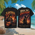 Santana Ride The Rhythm Soul Of A Guitar Classic Rock T-Shirt Santana Merch Fans Gifts - Merchluma