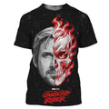 Ryan Gosling Ghost Rider 2028 Split Face T-Shirt Ghost Rider Merch Gift For Him - Merchluma