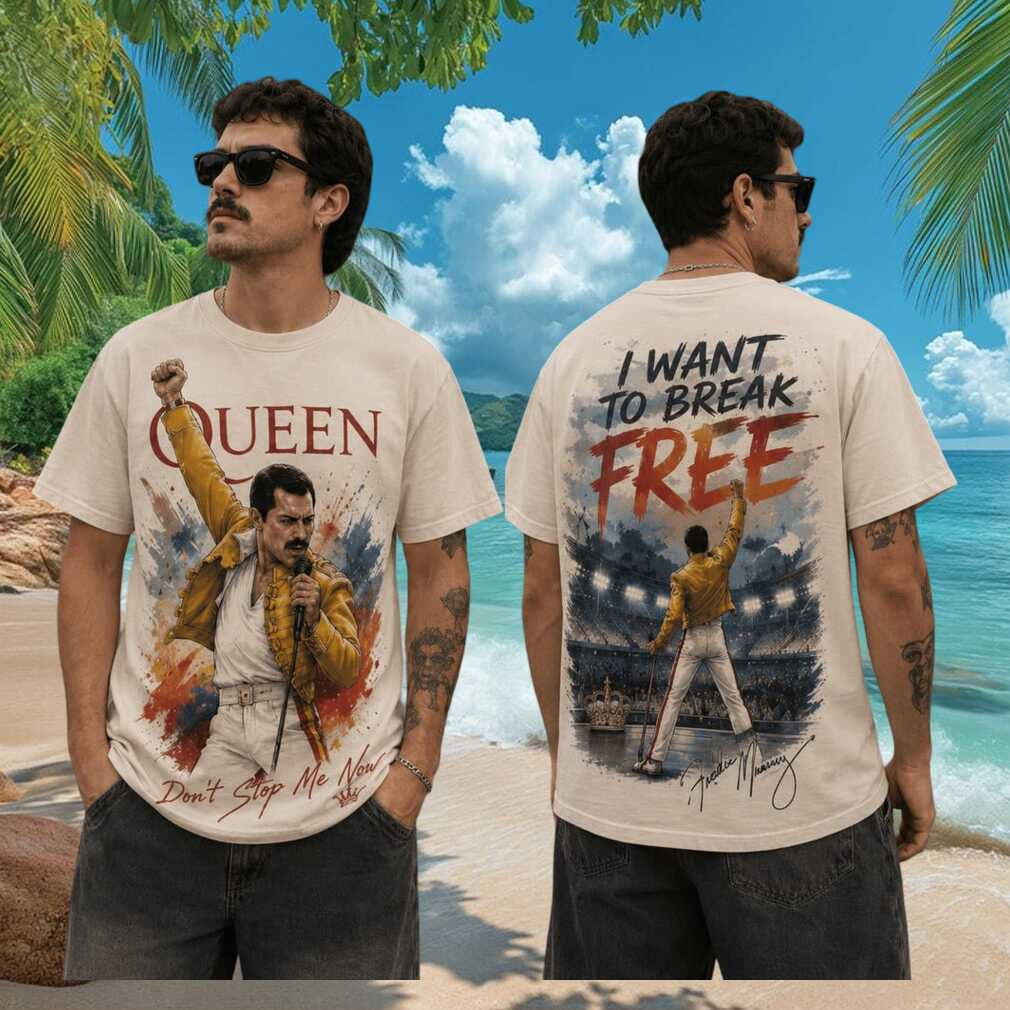 Queen Freddie Mercury I Want To Break Free Rock Band T-Shirt Freddie Mercury Merch Fan Gifts - Merchluma