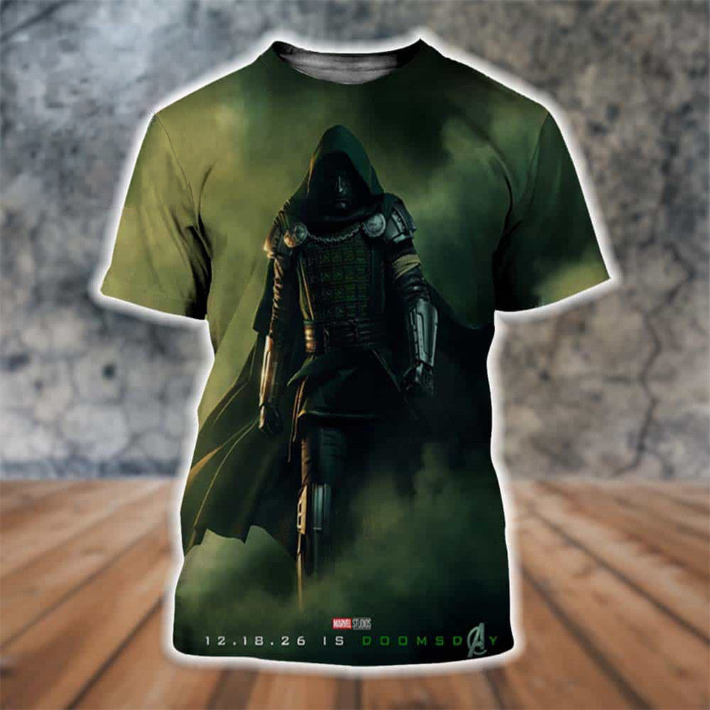 Avengers Doomsday Dr Doom T-Shirt Marvel Studios In Theaters Clothes Gift For Marvel Fans - Merchluma
