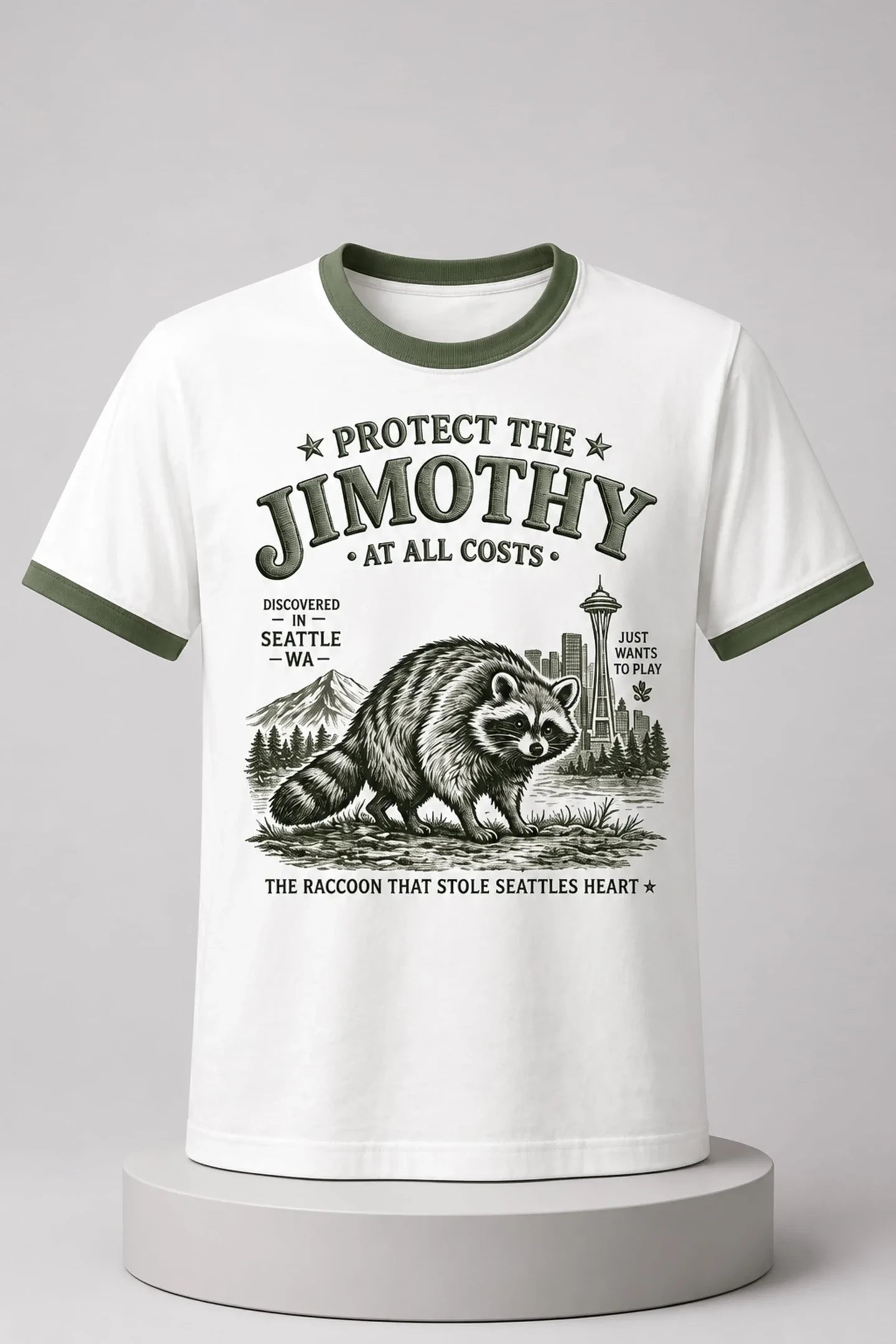 Protect The Jimothy At All Costs Shirt The Racoon That Stole Seattles Heart T-Shirt Best Gifts - Merchluma