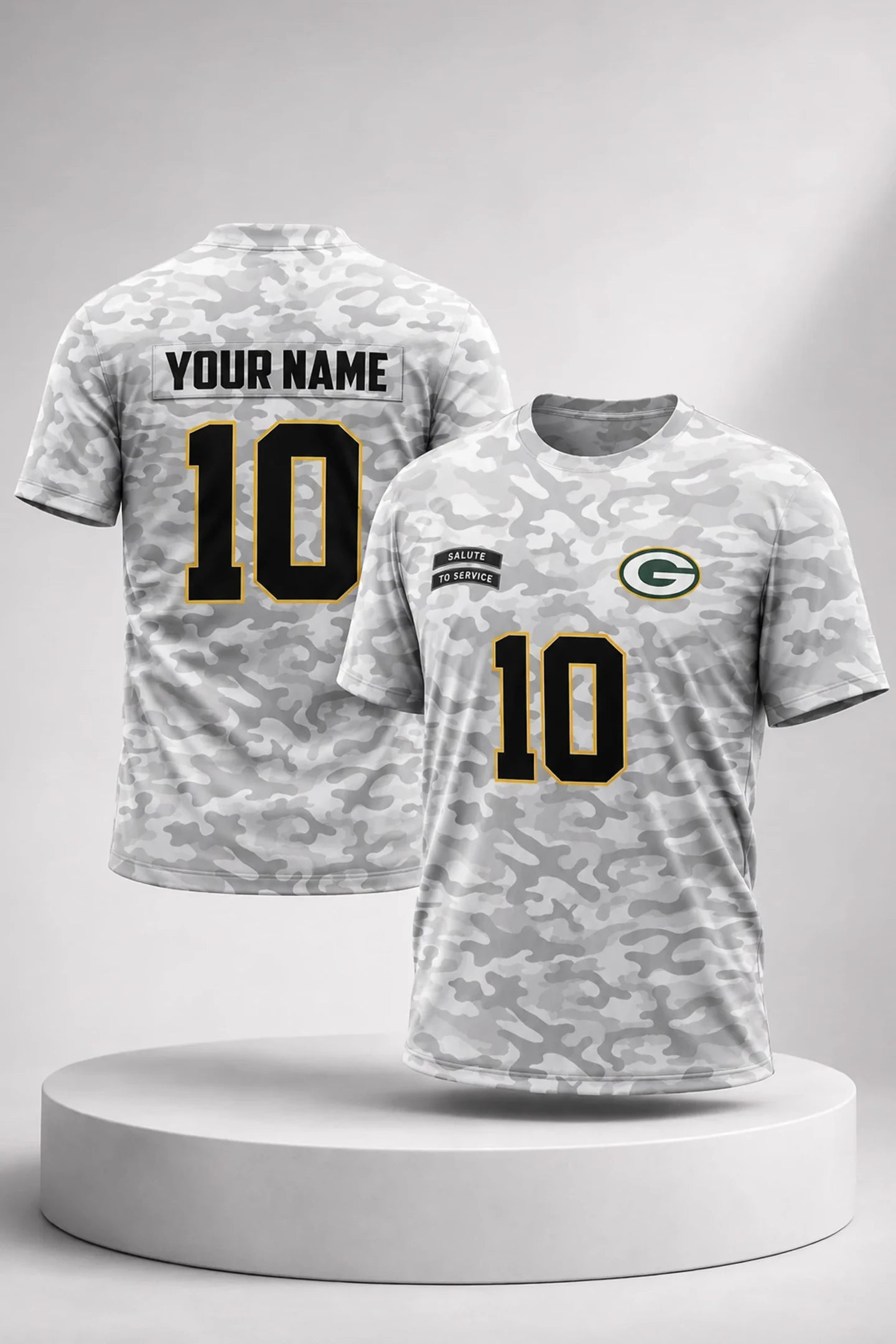 Personalized Green Bay Packers Salute To Service Camo 2026 Shirt Packers Merch Gift For Dad - Merchluma