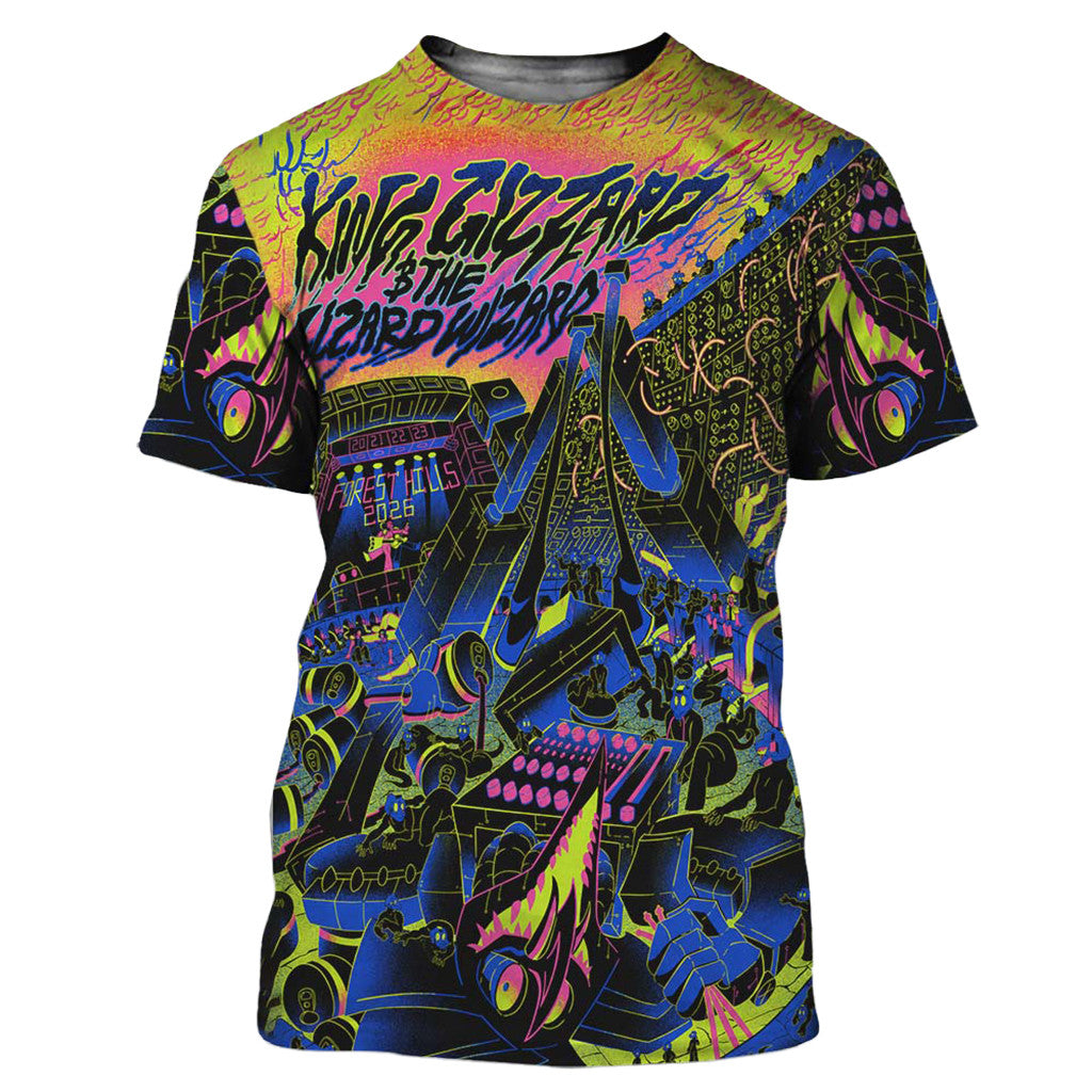 King Gizzard And The Lizard Wizard Merch Forest Hills New York 2026 Shirt Gifts For Fans - Merchluma