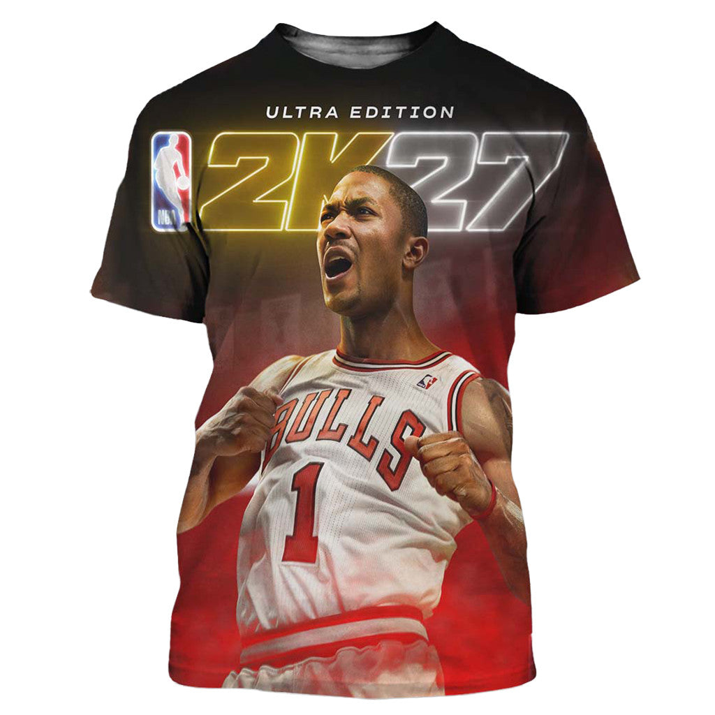 Derrick Rose Cover Athlete T-Shirt Derrick Rose Merch Gift For Basketball Fans - Merchluma