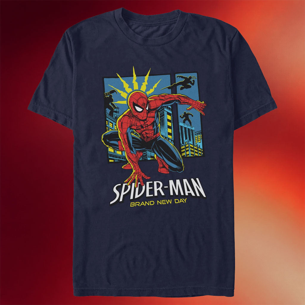 AMC Spiderman Merch 2026 Spider-Man Brand New Day Spider Sense T-Shirt Marvel Gift Ideas - Merchluma