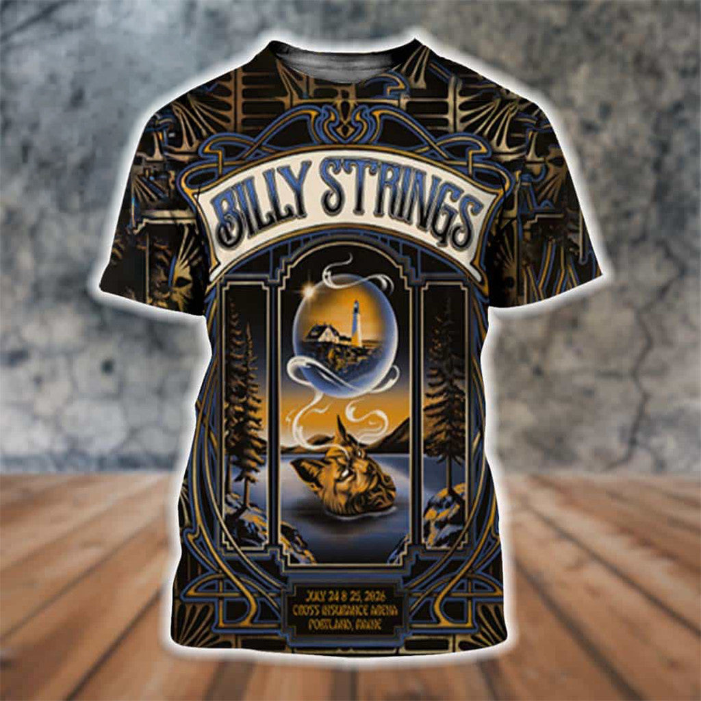 Billy Strings Merch Portland ME Poster Two Nights Shirt Best Gifts For Music Lovers - Merchluma