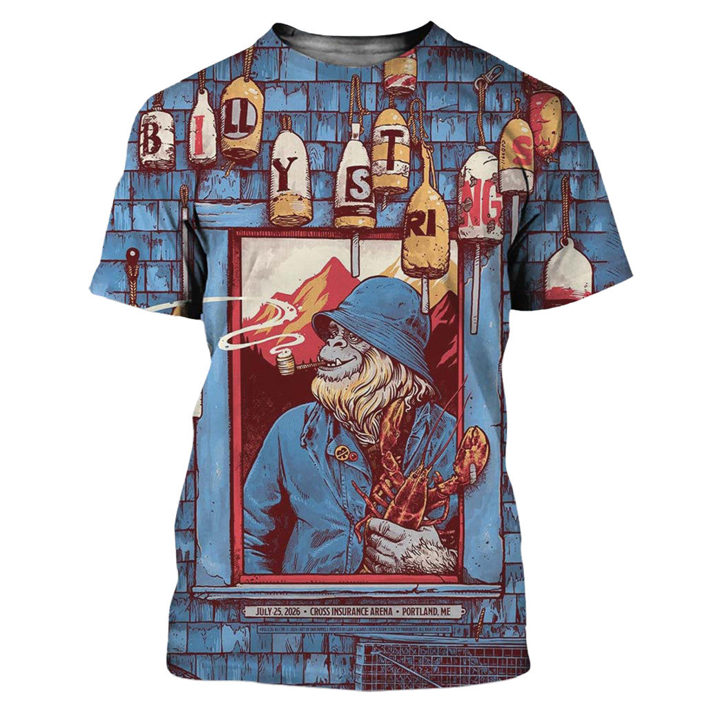 Billy Strings Portland ME 2026 Night 2 Event Shirt Billy Strings Merch Gifts For Brother - Merchluma