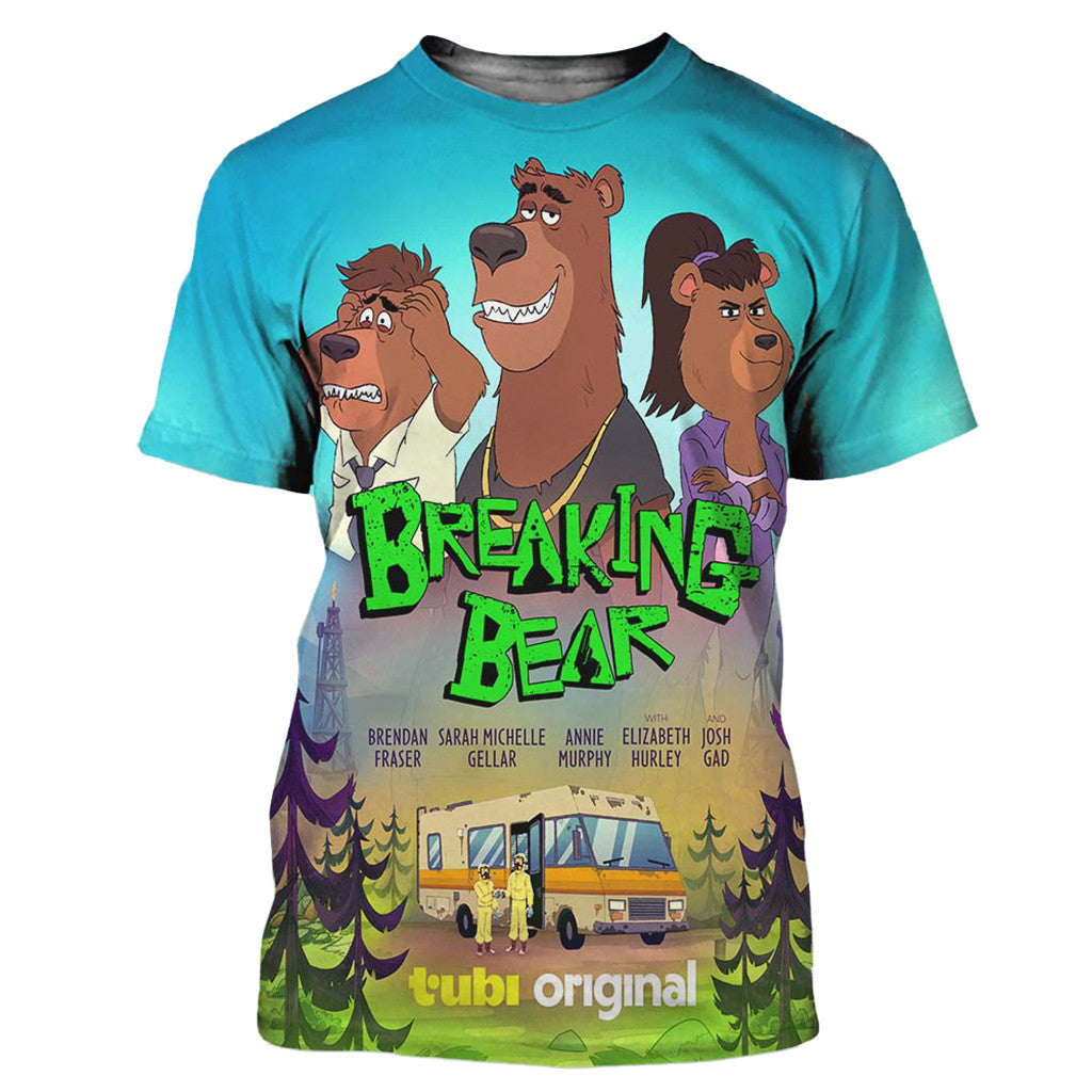 Breaking Bear Tubi Original Television Series T-Shirt Breaking Bear Merch Gift For Fans - Merchluma