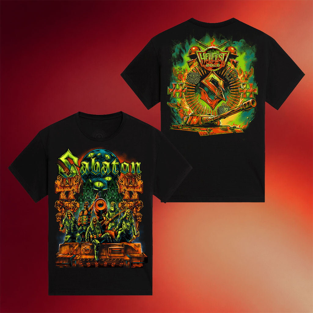 Sabaton Merch 2026 Sabaton Hellfest 2026 Event T-Shirt Presents For Music Lovers - Merchluma