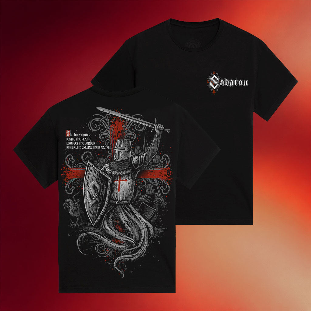 Sabaton Merch 2026 Templars Anniversary T-Shirt Black Music Gift Ideas For Guys - Merchluma