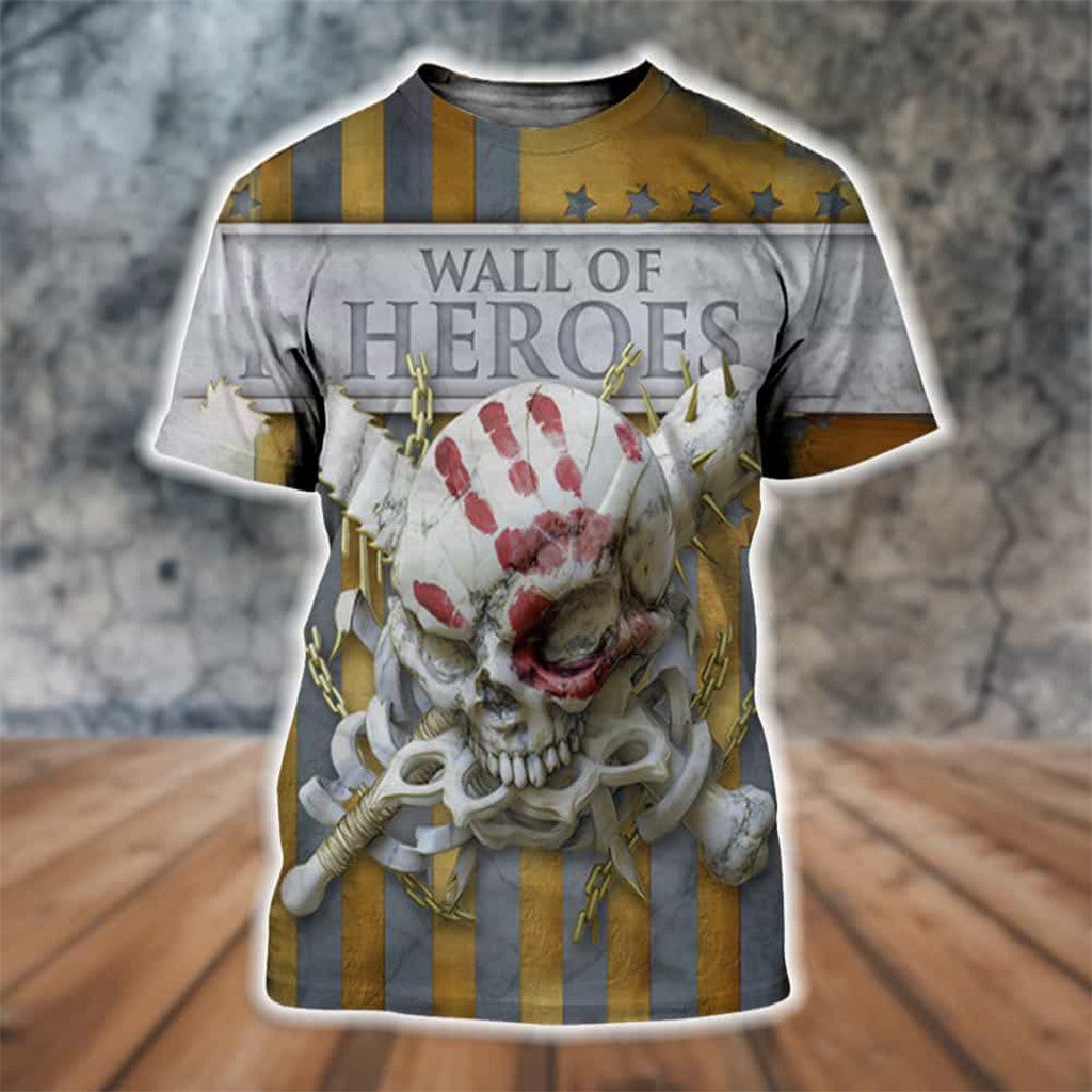 Five Finger Death Punch Wall Of Heroes T-Shirt Five Finger Death Punch Merch Gift For Metal Fans - Merchluma