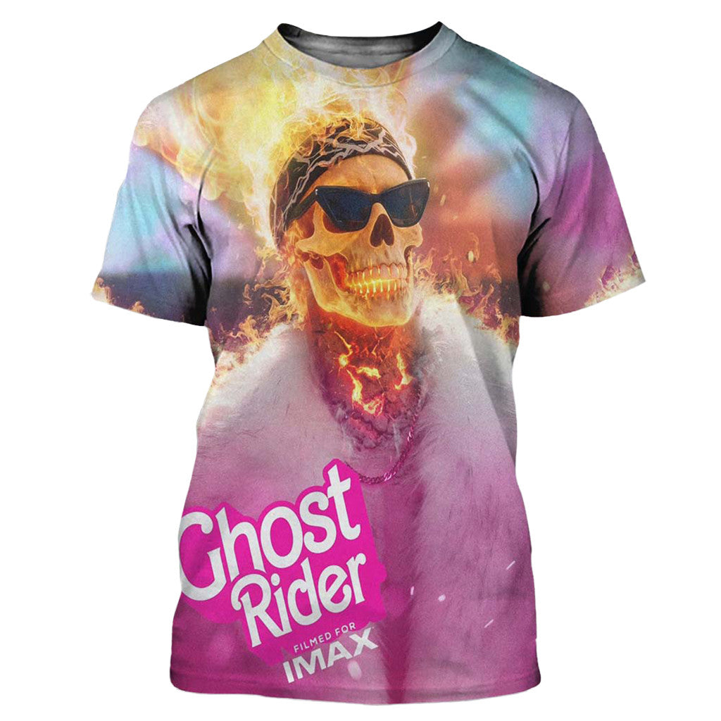 Ryan Gosling Ghost Rider X Barbie Johnny X Ken T-Shirt Ghost Rider Merch Gift For Movie Lovers - Merchluma