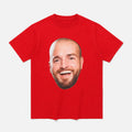 Clinton Gutherson Face Shirt Red Football Fan Gift Ideas - Merchluma
