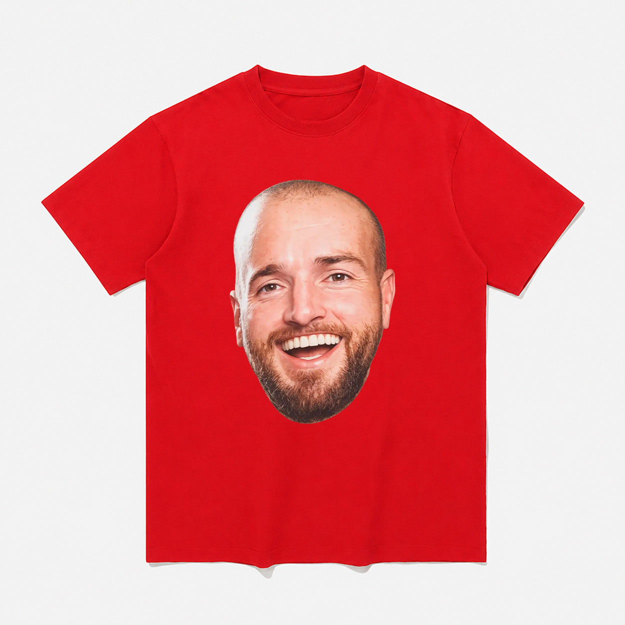 Clinton Gutherson Face Shirt Red Football Fan Gift Ideas - Merchluma