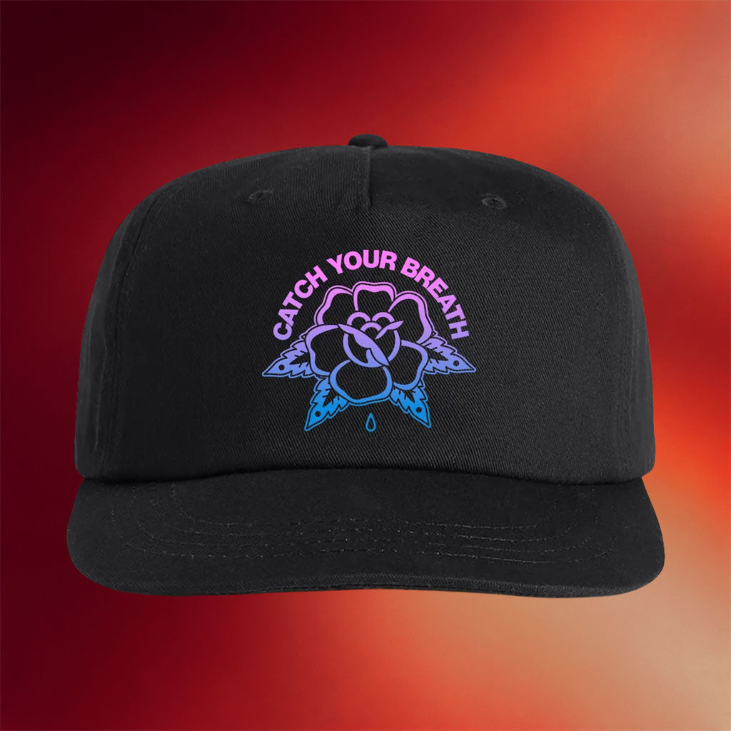 Catch Your Breath Merch 2026 Floral Logo Snapback Hat Black Gift For Rock Lover - Merchluma