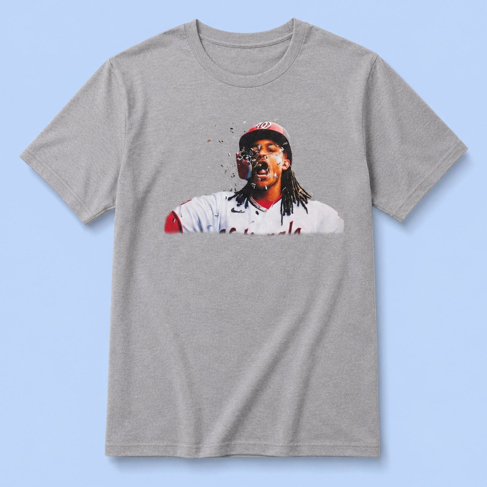 Keibert Ruiz CJ Abrams Celebrating With Sunflower Seeds Shirt Washington Nationals Merch - Merchluma
