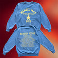Benson Boone Merch 2026 World Tour Varsity Crewneck Sweatshirt Wanted Man Tour Merch Fan Gifts - Merchluma