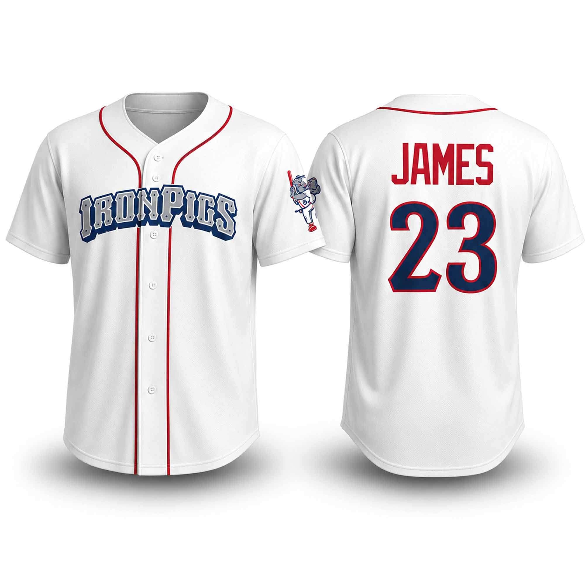 2026 IronPigs James #23 Jersey Lehigh Valley IronPigs Merch Gifts For Baseball Fans - Merchluma
