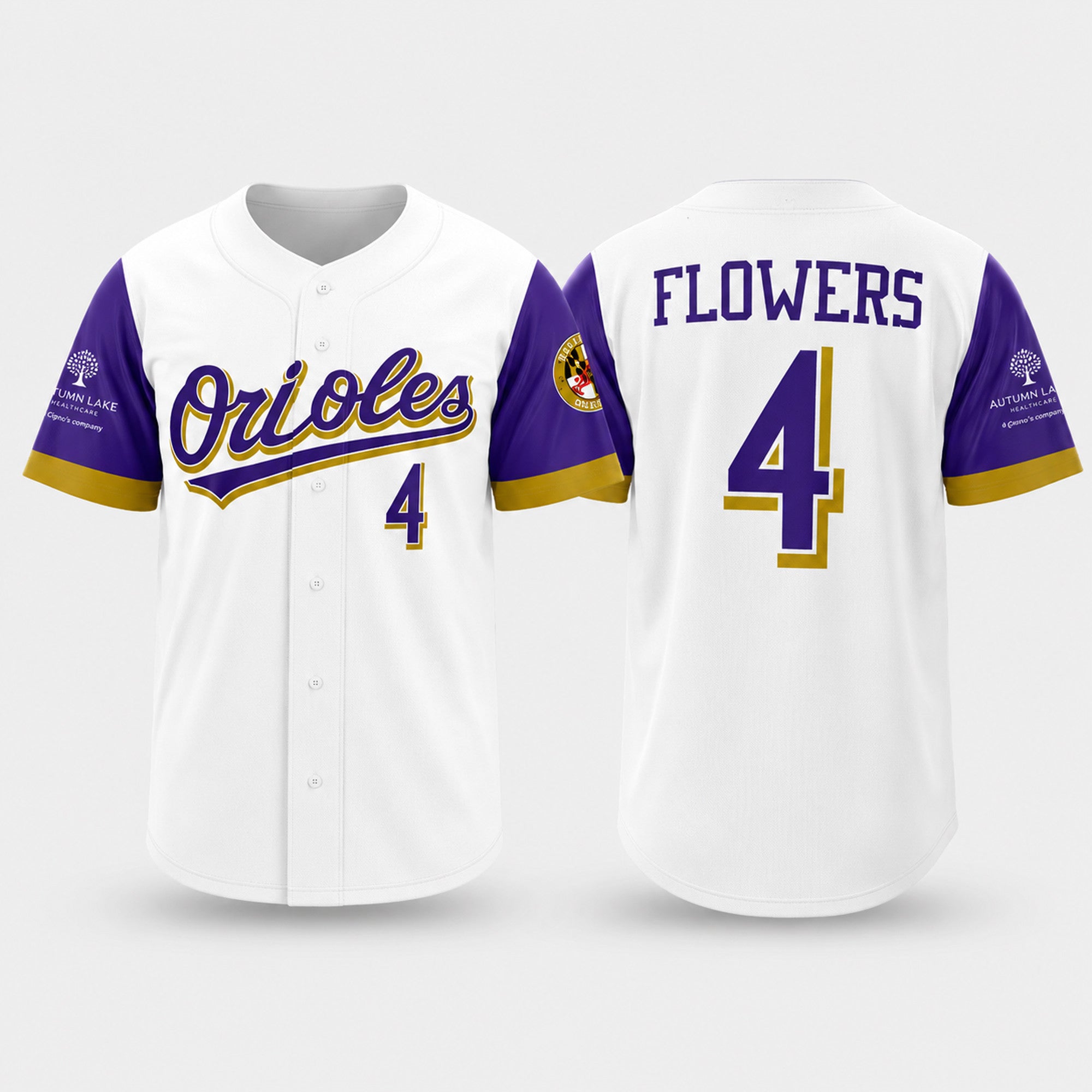 2026 Orioles Zay Flowers #4 at Camden Yards Giveaway Jersey Baltimore Orioles Merch Fan Gifts - Merchluma