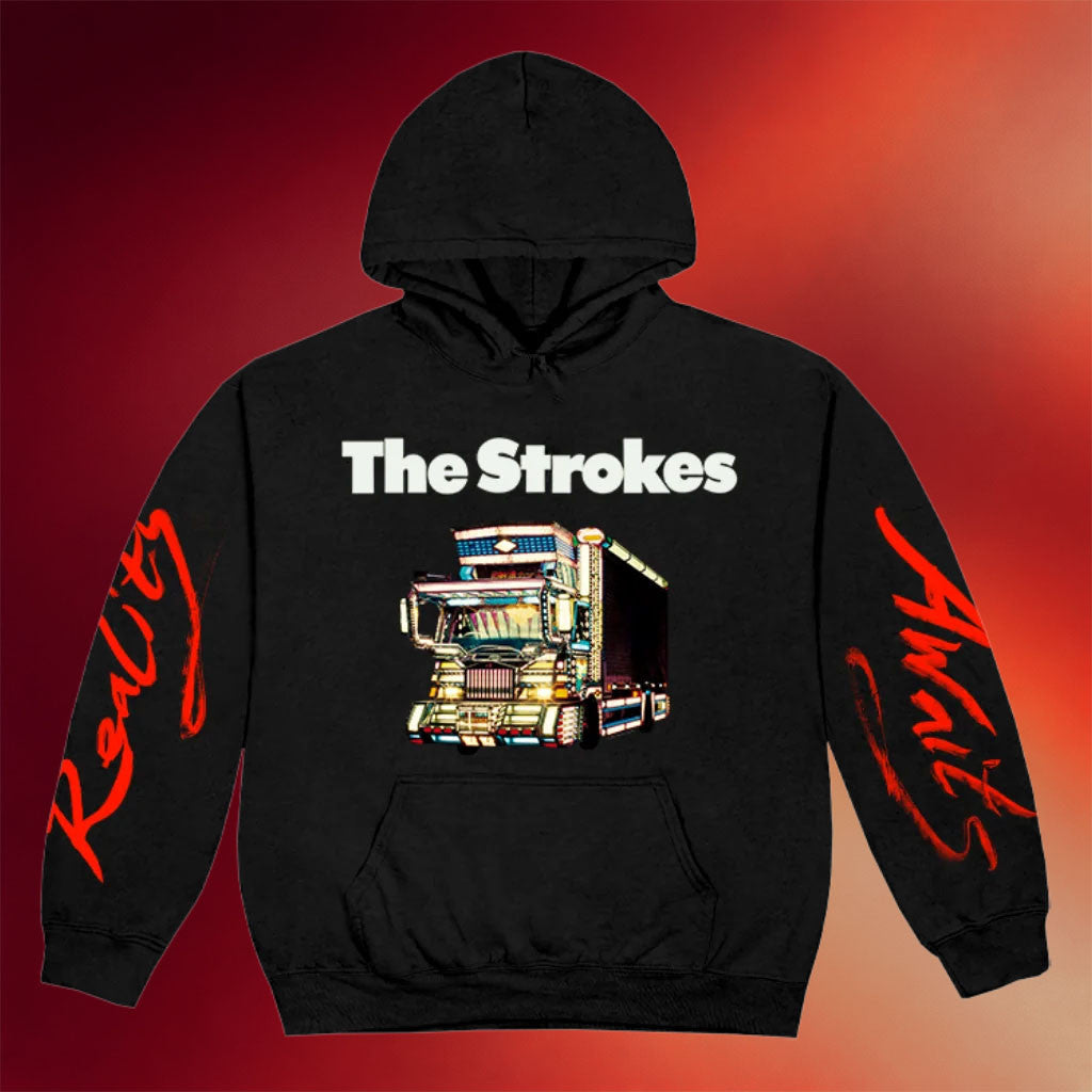 The Strokes Merch 2026 Reality Awaits Dekotora Hoodie Black Gift For Rock Band Fans - Merchluma