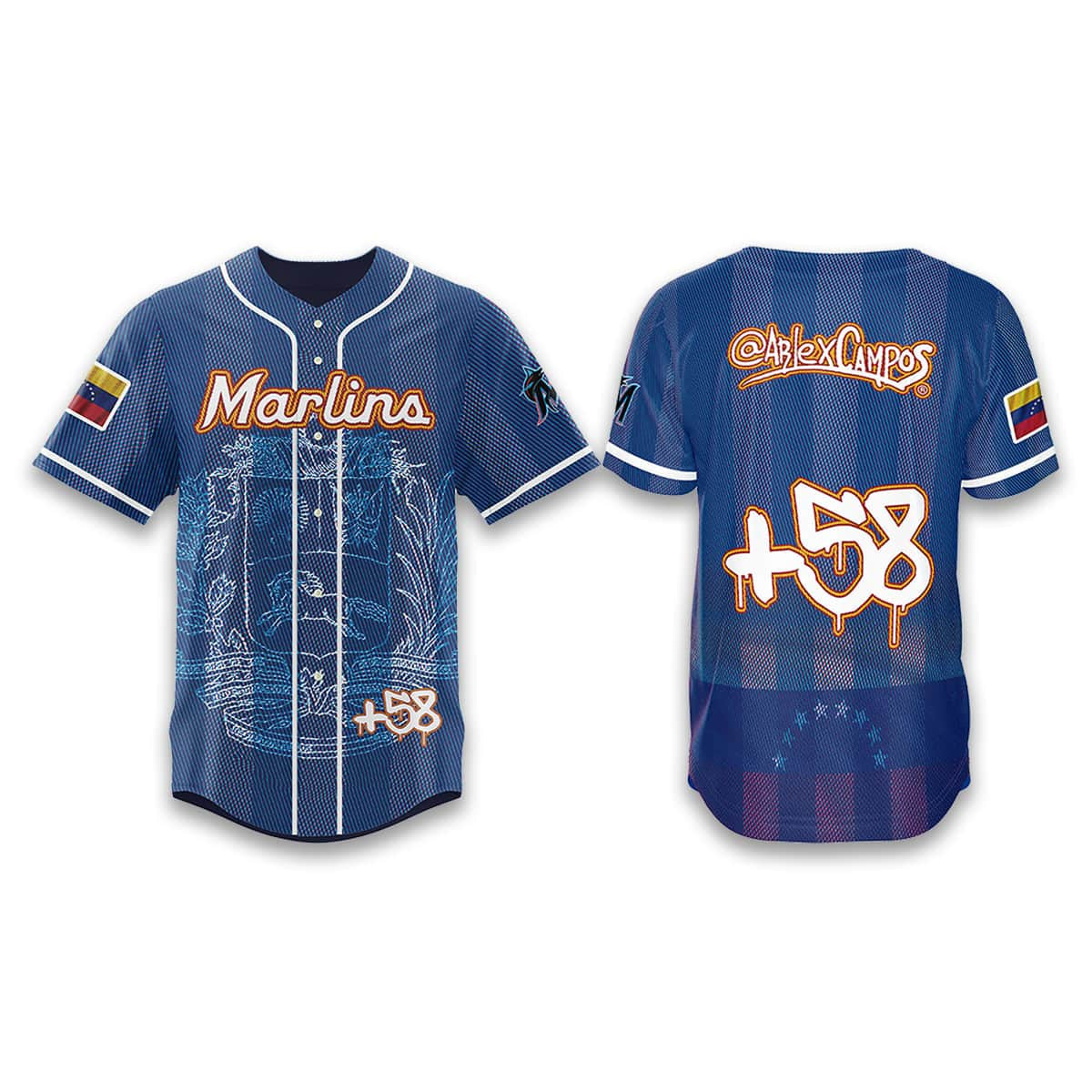 2026 Marlins Venezuelan Heritage Celebration Jersey Miami Marlins Merch Gifts For Dad - Merchluma