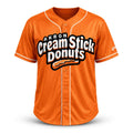 2026 RubberDucks Akron Cream Stick Donuts Jersey Orange Akron RubberDucks Merch Fan Gear - Merchluma