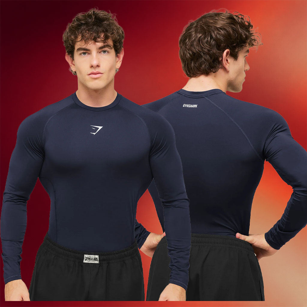 Gymshark Merch 2026 Element Compression Long Sleeve Shirt Present For Dudes - Merchluma