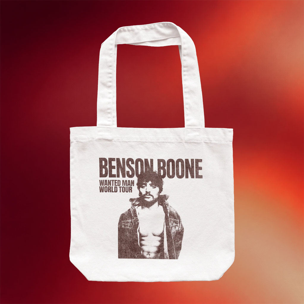 Benson Boone Merch 2026 Wanted Man Photo Tote Bag Gift Ideas For Music Lovers - Merchluma