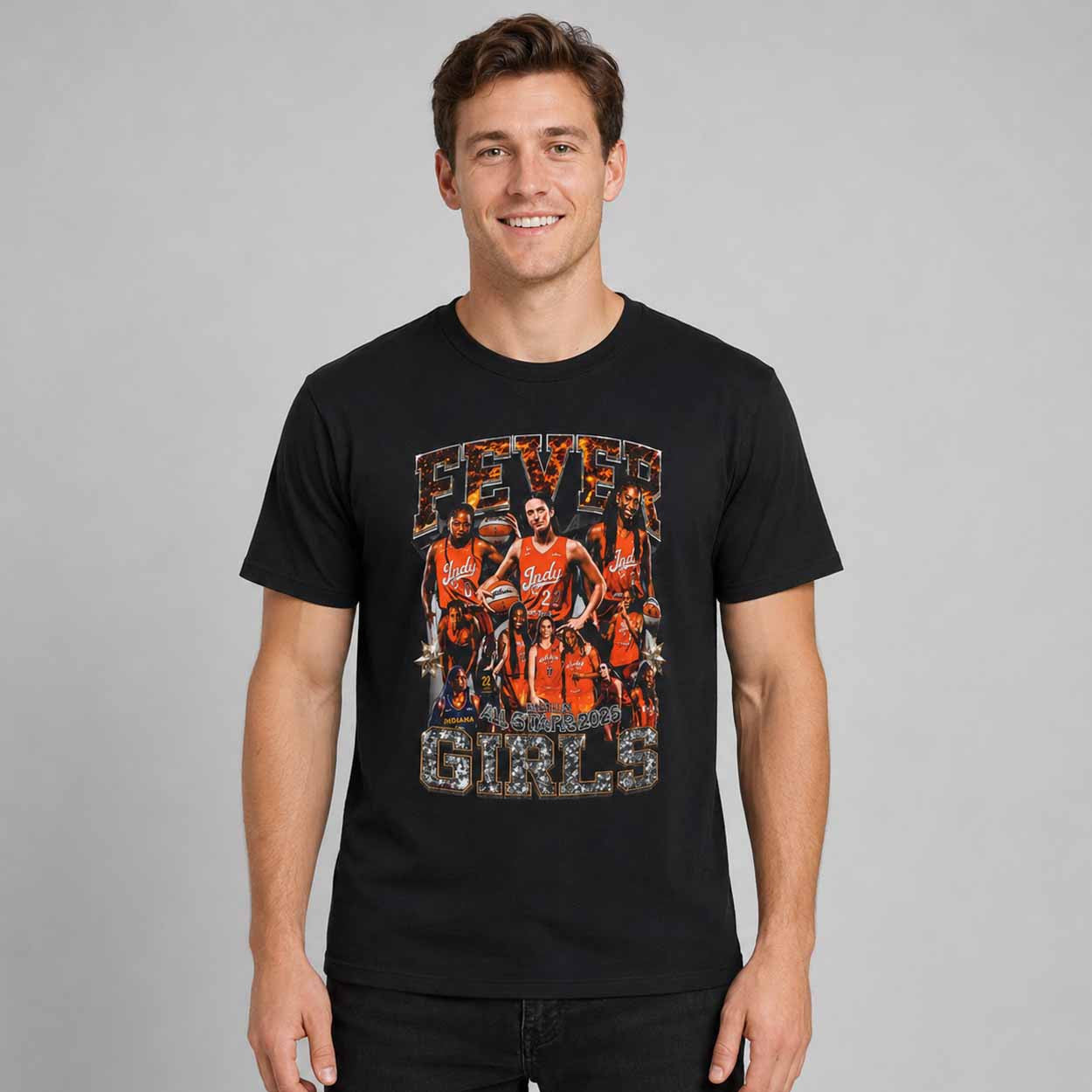 Fever Girls All Stars 2026 Shirt Indiana Fever Merch Great Gifts For Basketball Fans - Merchluma