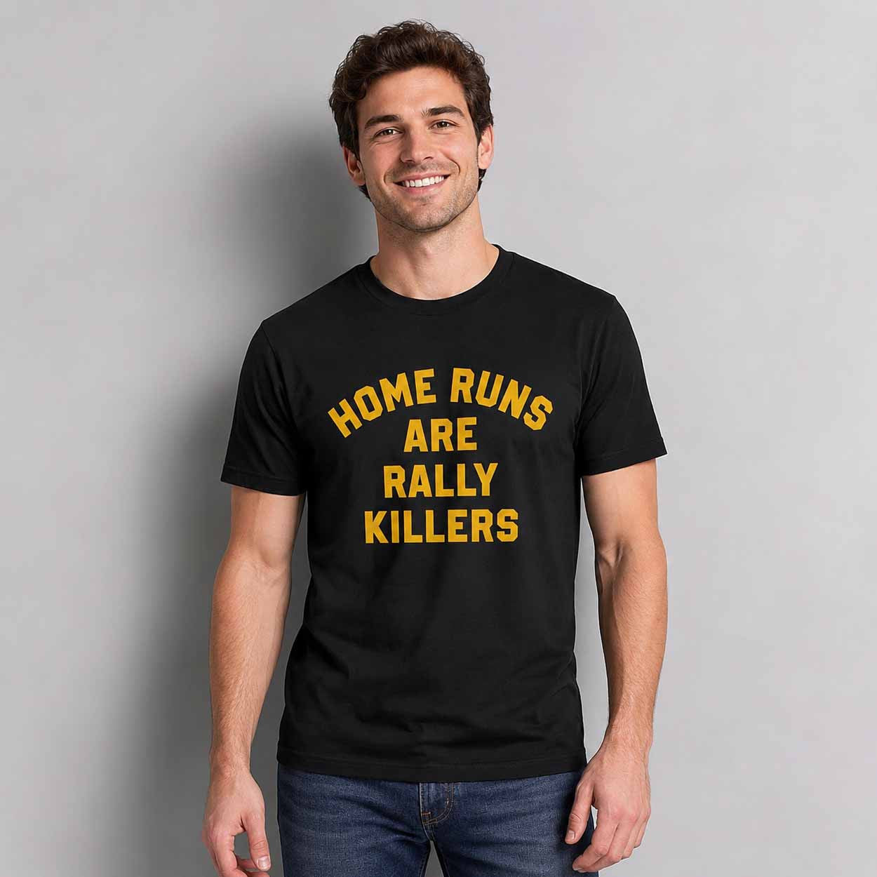 Home Runs Are Rally Killers Shirt Black Baseball Fan Apparel Gifts For Brothers - Merchluma