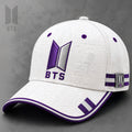 BTS K-Pop Army Purple And White Hat Music Theme Baseball Cap 2026 BTS Merch Gift For Fans - Merchluma