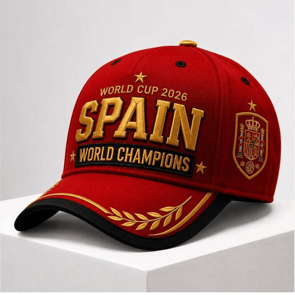 Spain World Cup 2026 World Champions Hat FIFA Winner Merch Gift For Spain Football Fans - Merchluma