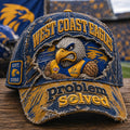 West Coast Eagles Distressed Hat Problem Solved Hat West Coast Eagles Merch Gift For Fans - Merchluma