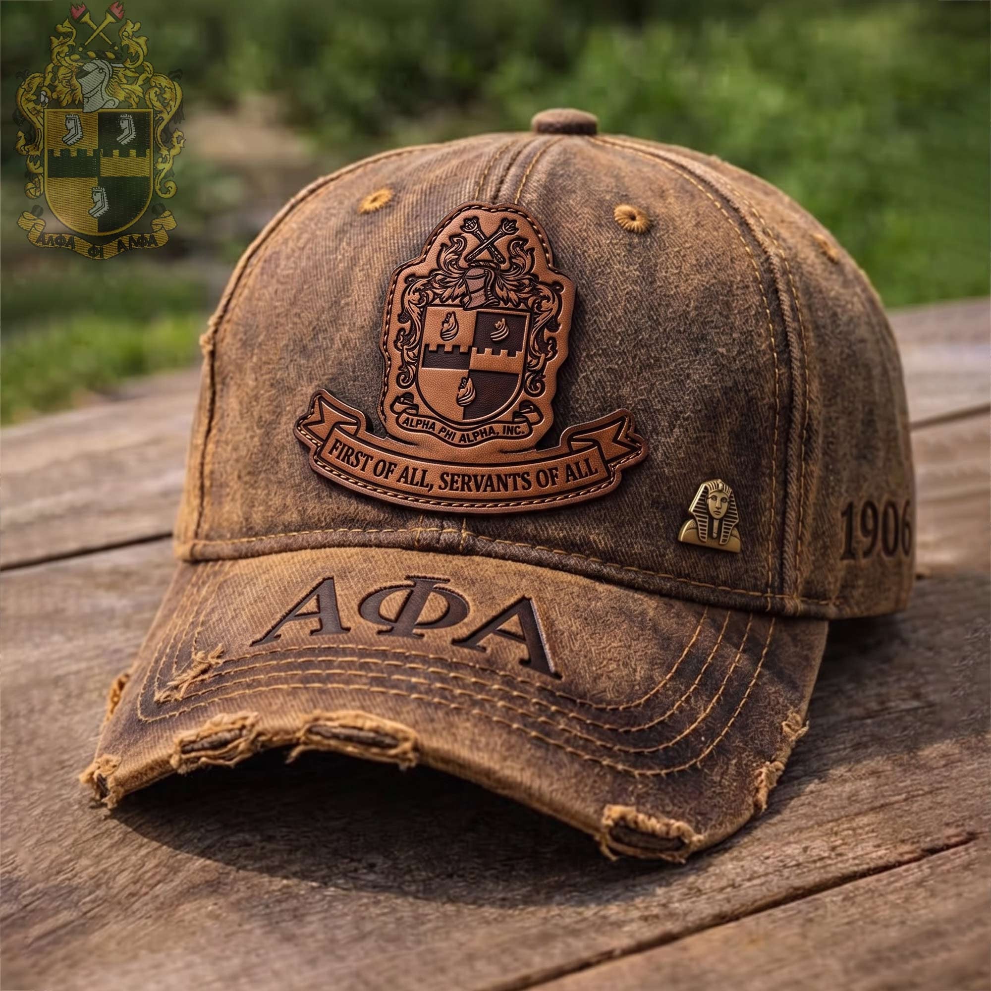 Alpha Phi Alpha First Of All Servants Of All Hat Alpha Phi Alpha Fraternity Merch Dad Gifts - Merchluma