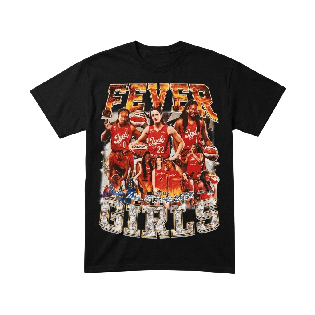 Indiana Fever Merch 2026 Fever Girls All Stars Shirt Black Gift Ideas For Basketball Lover - Merchluma