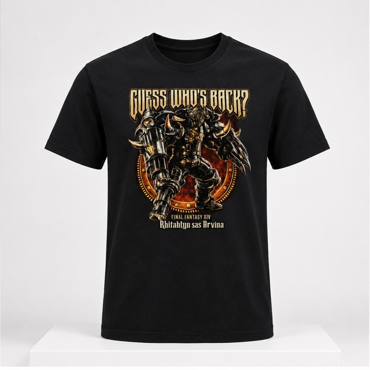 Naoki Yoshida Guess Who's Back Rhitahtyn Shirt Final Fantasy XIV Merch Gift For Gamers - Merchluma