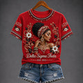 Delta Sigma Theta Est 1913 T-Shirt Black Woman Floral Shirt DST Sorority Merch Gift For Her - Merchluma
