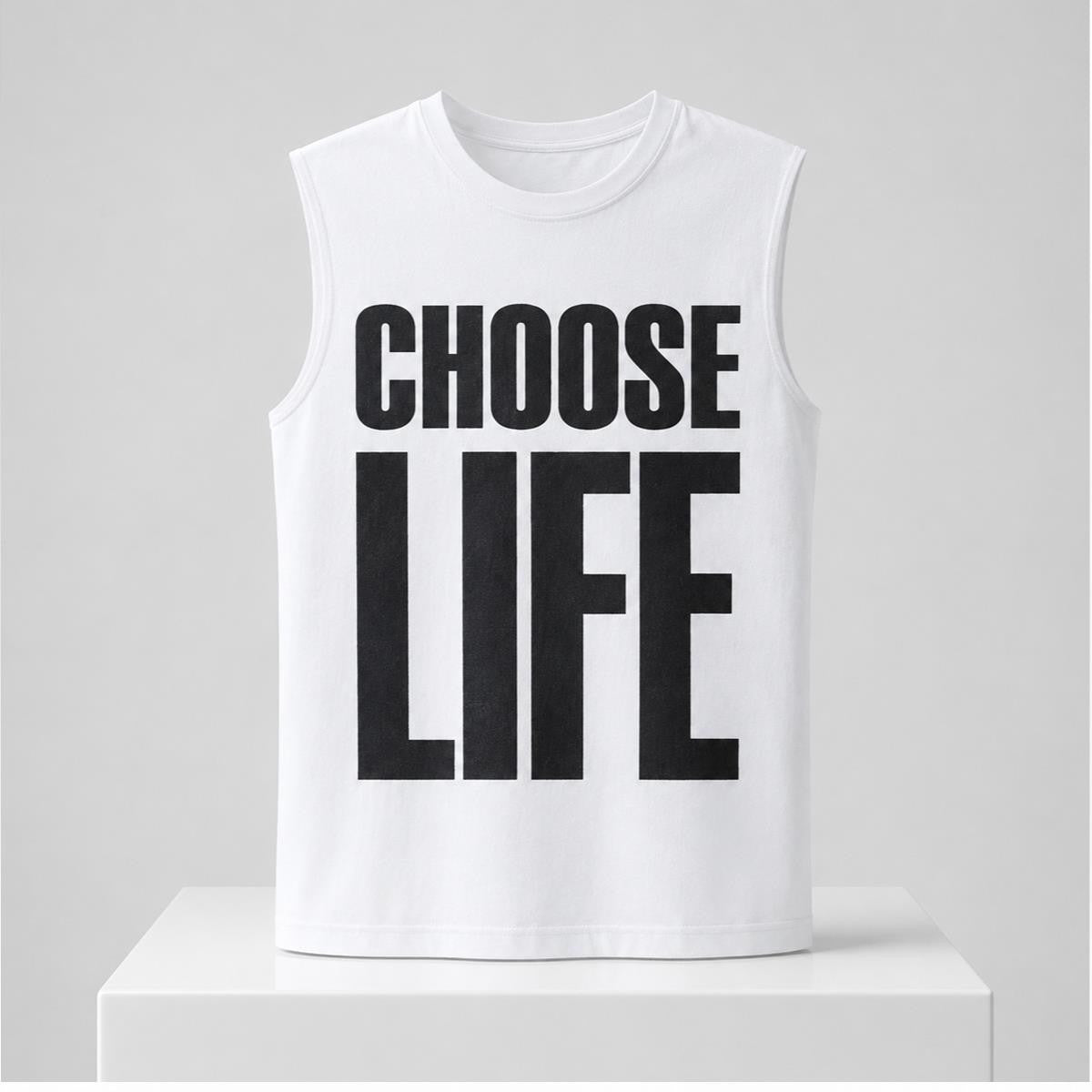 Ryo Choose Life Tank Top White 2026 Birthday Present For Husband - Merchluma