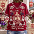 Delta Sigma Theta Merch 2026 Intelligence Is The Torch Of Wisdom V-Neck Shirt Gift For Her - Merchluma