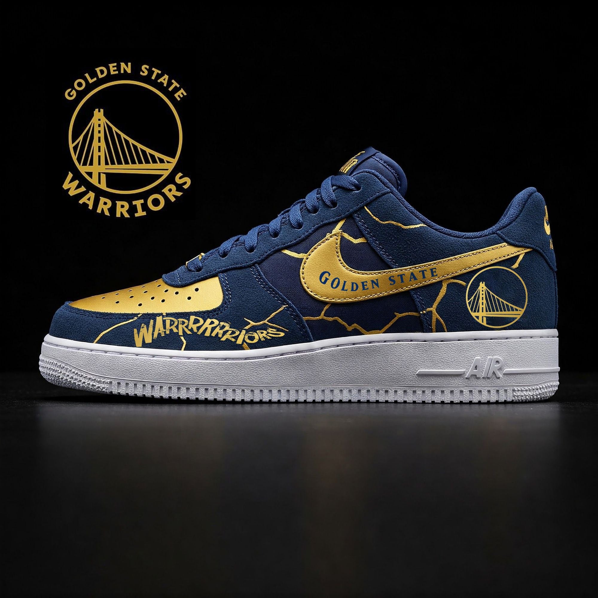 Golden State Warriors 2026 Shoes Sneakers Basketball Fan Gear GS Warriors Merch Best Gifts - Merchluma