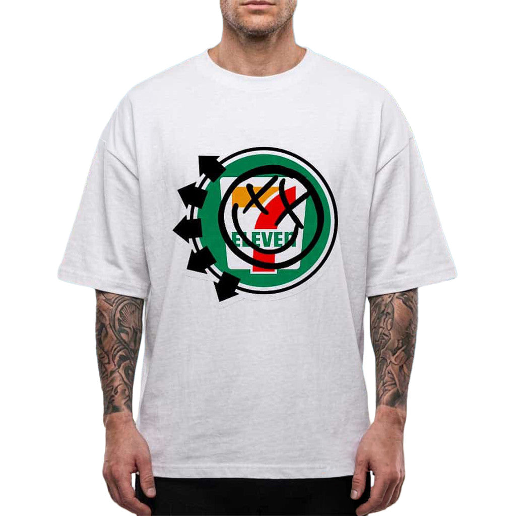 Blink 182 X 7-Eleven X Pac-Man Merch Iconic Logo Collab T-Shirt Gift Idea For Brothers - Merchluma