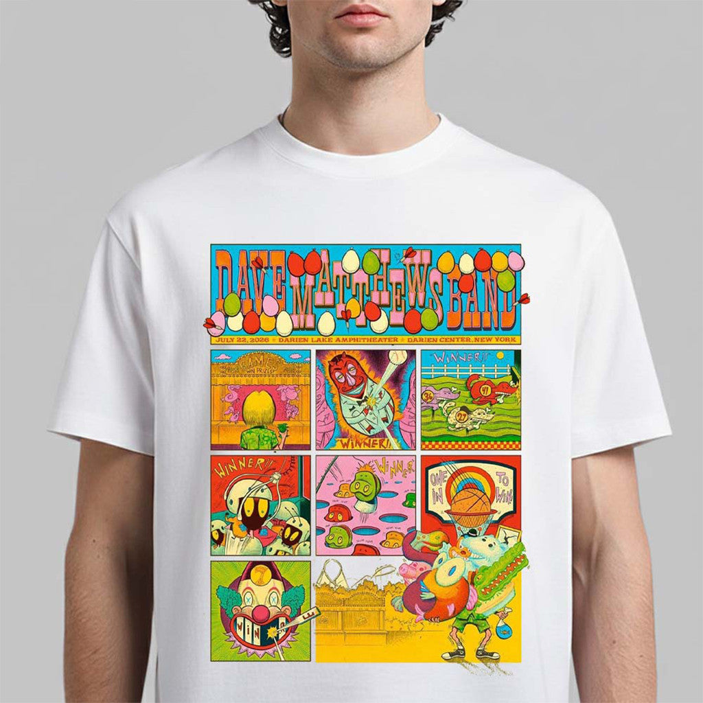 Dave Matthews Band Darien Center New York 2026 T-Shirt Dave Matthews Band Merch Gift For Rockers - Merchluma