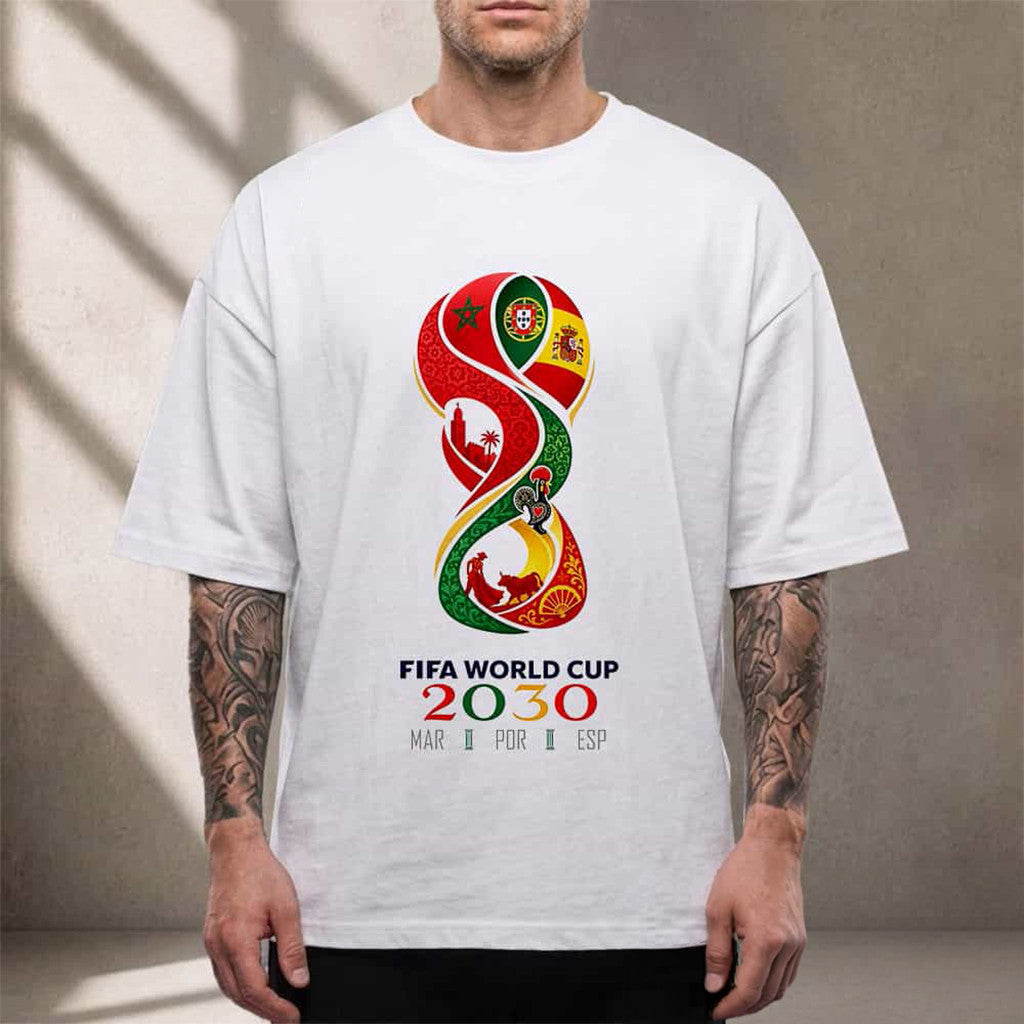 FIFA World Cup 2030 Logo Maroc Portugal Espana T-Shirt World Cup Merch Gift For Soccer Fans - Merchluma