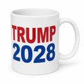 Trump 2028 Mug Patriotic Coffee Cup MAGA Merch Political Support Gear Gift For Dad - Merchluma