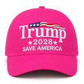 Trump 2028 Save America Hat Embroidered MAGA Merch Election Cap Gift For Trump Fans - Merchluma