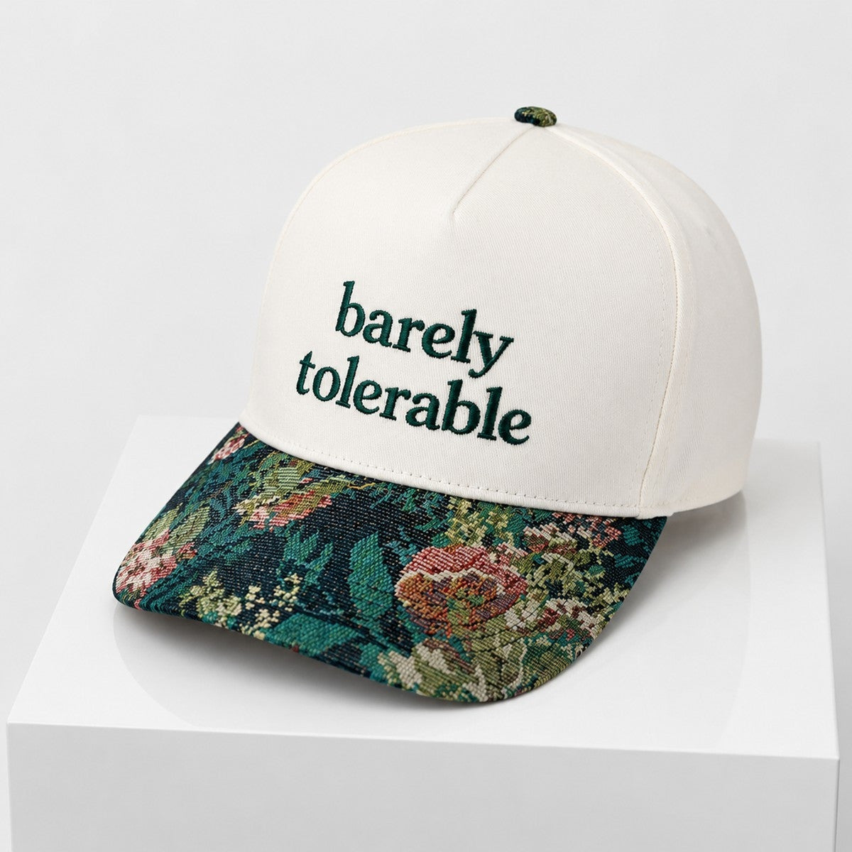 Barely Tolerable Flower 2026 Hat Embroidered Birthday Gift For Her - Merchluma