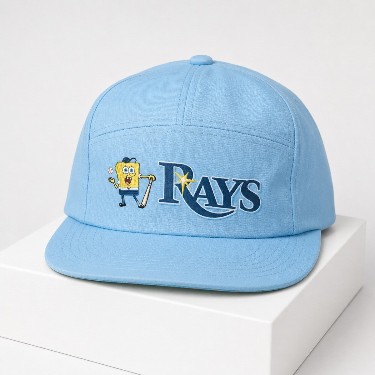 Tampa Bay Rays SpongeBob SquarePants Snapback Hat 2026 Rays Merch Baseball Enthusiast Gifts - Merchluma